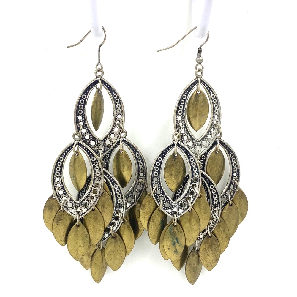 Boho Metal chandelier earrings